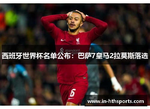 西班牙世界杯名单公布：巴萨7皇马2拉莫斯落选